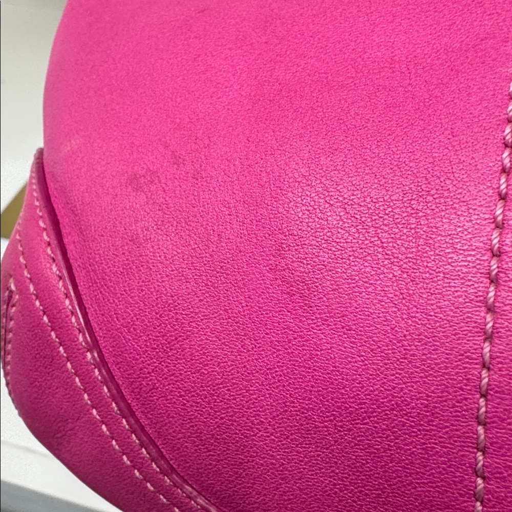 Coach Soho Demi Hobo Hot Pink Leather Vintage Small Shoulder Bag Y2K 9541 Rare - Picture 14 of 14